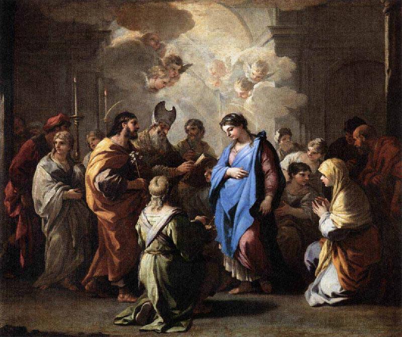 Luca Giordano Marriage of the Virgin oil painting image